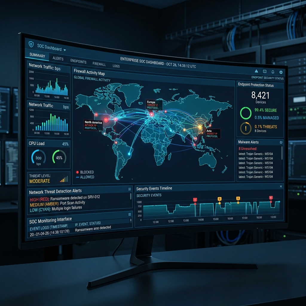 Firewall, ESET Uç Nokta Güvenliği ve Siber Savunma Merkezi